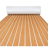 FOCEAN Boat Flooring EVA Foam Boat Decking Faux Teak Marine Flooring Boat Mat...