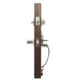 Copper Creek CZ2610XKLR-SS Mid-Century Modern Entrance Handleset in Satin Sta...