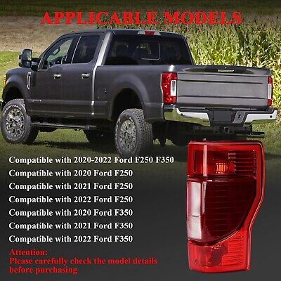 WonVon Tail Lights with Blind Spot Compatible for 2020 2021 2022 Ford F250 F3...