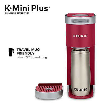 Keurig K-Mini Plus Single Serve K-Cup Comes With 6 to 12 oz., Cardinal Red