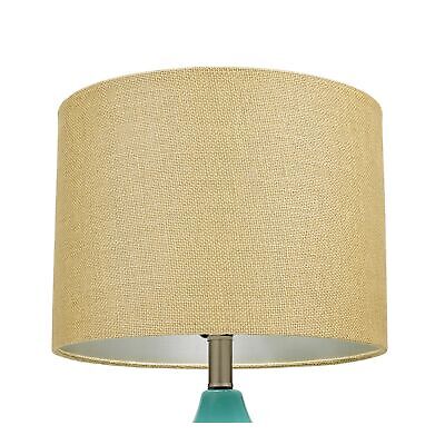 Catalina Lighting 19970-000 Modern Quilted Ceramic Table Lamp with Linen Drum...