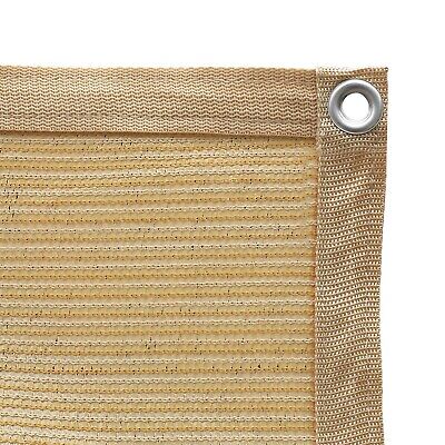 Shatex 90% Shade Fabric 12x 12ft Sun Shade Cloth with Grommets for Pergola Co...