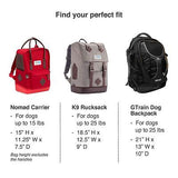 Kurgo Nomad - Dog Carrier Backpack, Hiking Backpack for Small Dogs, Pet Trave...