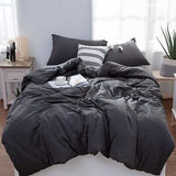 LIFETOWN 100% Jersey Knit Cotton Duvet Cover Set T-Shirt Feel Bedding Set Ult...