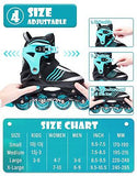 PAPAISON Adjustable Inline Skates Boys Ages 4-12, Roller Skates for Girls Kid...