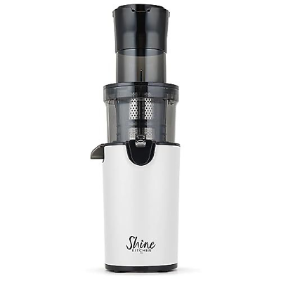 Shine Kitchen Co SJV-107-A Cold Press Slow 5.5 x 5.2 x 19.5", Silver, Black