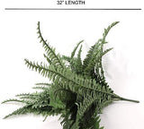 Artificial Boston Fern Plant with 60 Lifelike Green Silk Fronds | 48" Wide | ...