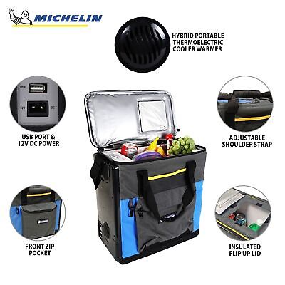 Michelin Electric Portable Cooler Plug in 12V Car Cooler/Warmer, 15 qt (14 L)...