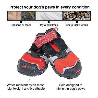 Kurgo Blaze Cross Dog Shoes - Winter Boots for Dogs, All Season Paw Protector...