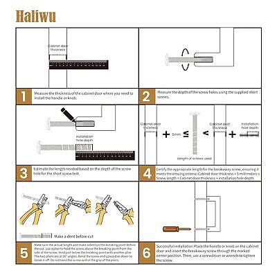 Haliwu 20 Pack Gold Cabinet Pulls, Brushed Brass Cabinet Pulls Square Gold Ca...