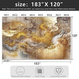 -Golden Clouds Ceiling Fabric Wallpaper Living Room Bedroom Bathroom Modern B...