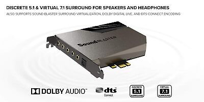 Creative Sound Blaster AE-7 Hi-Res Internal PCIe Sound Card, Quad-Core Proces...