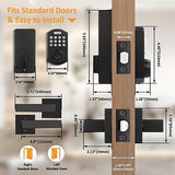 Fingerprint Door Lock, Keyless Entry Door Lock, Electronic Keypad Deadbolt, A...