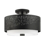 Livex Lighting Noria 3 Light Black Ceiling Mount