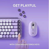 Logitech POP Keys Mechanical Wireless Keyboard with Customizable Emoji Keys, ...