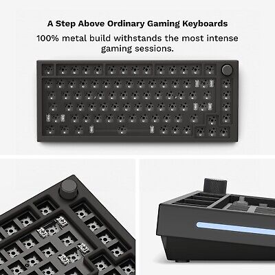 Glorious Gaming GMMK PRO 75% Barebones Black (Frame Only) - Modular Mechanica...