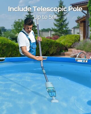 (New Upgraded) WYBOT Hyson 100 Cordless Pool Vacuum with 60 Mins Long Runinng...