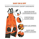 Ergodyne GloWear 8928 Insulated Thermal Bib Overalls, High Visibility, Weathe...