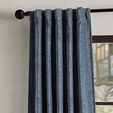 Martha Stewart Naples Chenille Solid Back Tab Window Curtain Panel Pair, 95, ...