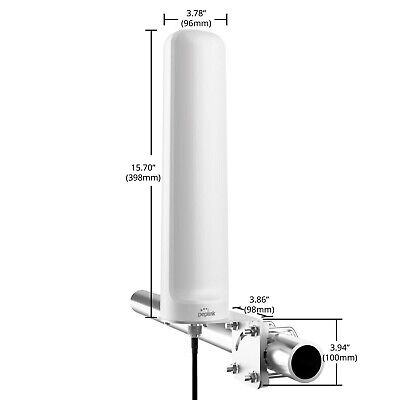 Peplink Cellular & WiFi Antenna Maritime 10 | 5G/LTE Connectivity 2x2 MIMO Du...