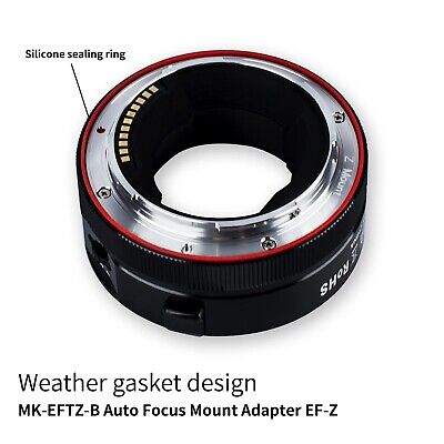 Meike MK-EFTZ-B Auto-Focus Mount Adapter for EF/EF-S Lenses to Z Series Camer...