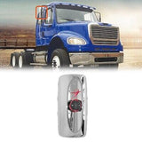 for Freightliner Chrome Heated Main Mirror Side View Mirror Rear View Mirror ...