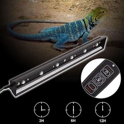 Aiicioo Reptile LED UVB Light - LED Terrarium Light with 3 Timing Function UV...