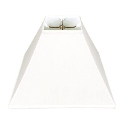 Royal Designs Square Sharp Corner Basic Lamp Shade, White, 6 x 18 x 13