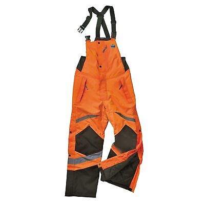 Ergodyne GloWear 8928 Insulated Thermal Bib Overalls, High Visibility, Weathe...