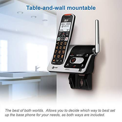 AT&T BL102-5 DECT 6.0 5-Handset Cordless Phone for 5 Handset, Silver/Black