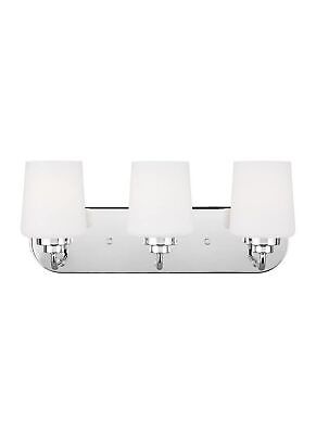 Sea Gull Lighting-Windom-3 Light Bath Vanity-Chrome Finish-Incandescent Lampi...