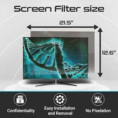 EZ-Pro Screen Protector Privacy Screen Panel for 24 inches (Screen Measured D...