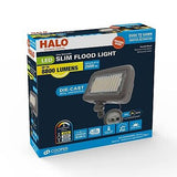 HALO Outdoor Integrated LED Large Floodlight, Bronze Finish, Selectable CCT 3...