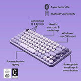 Logitech POP Keys Mechanical Wireless Keyboard with Customizable Emoji Keys, ...