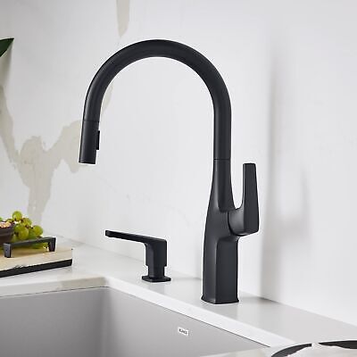 Rivana Pull-Down Kitchen Faucet 1.5 GPM, Matte Black