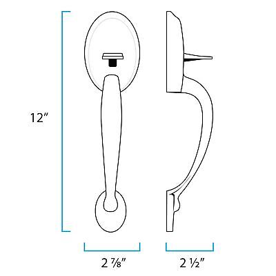 MiLocks BDF-02AQ Electronic Touchpad Entry Keyless Deadbolt Handleset Combo, ...