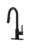 Pfister Stellen Bar Faucet with Pull Down Sprayer, Single Handle, High Arc, M...