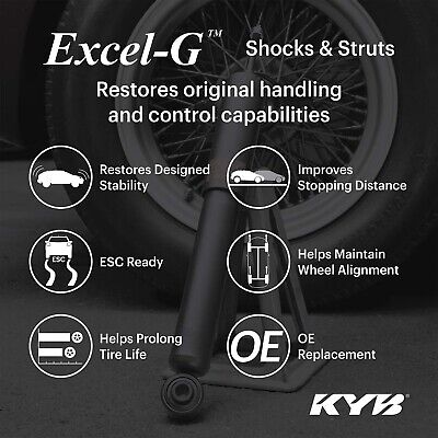 KYB 339036 Excel-G Gas Strut, Black , Silver