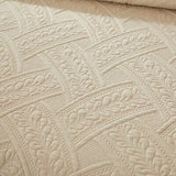 Brandream Queen Size Quilt Sets Cotton Beige Quilt Set Farmhouse Bedding Mate...