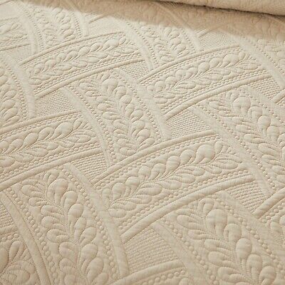 Brandream Queen Size Quilt Sets Cotton Beige Quilt Set Farmhouse Bedding Mate...