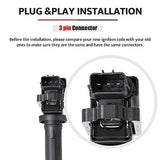 Ignition Coil Pack fit for 2.5 2.7 V6 Suzuki Vitara Grand XL7 Chevy Geo Track...