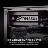 Corsair RMX Series, RM850x, 850 Watt, 80+ Gold Certified, Fully Modular Power...