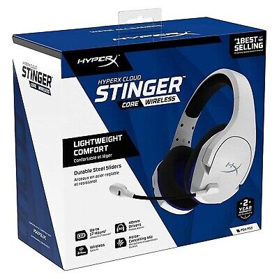 HyperX HHSS1C-KB-WT/G Cloud Stinger Core &#8211; Wireless Gaming Headset, for PS