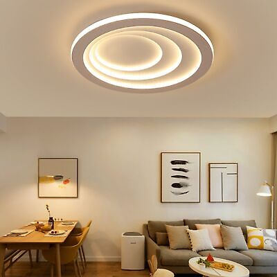 20" 36w Modern Unique Ceiling Light Dimmable LED Ceiling Lamp with Remote Con...