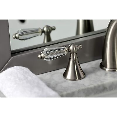 Kingston Brass KS2978WLL Widespread Lavatory Faucet With Crystal Lever Handle...