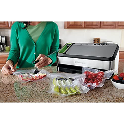 FoodSaver Vacuum Sealer Machine with 18.80 x 9.50 x 10.60 inches, Silver