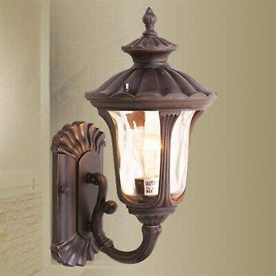 Livex Lighting 7650-58 Oxford 1 Light Imperial Bronze Cast Aluminum Wall Lant...