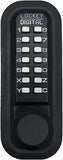 2230JB Mechanical, Keyless Latch Lock Jet Black Single Combination