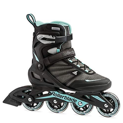 Rollerblade Zetrablade Women's Adult Fitness Inline 23, Black / Light Blue