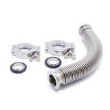 SS304 KF25Vacuum Corrugated Bellows Hose Set Length 750mm Stainless Steel 304...